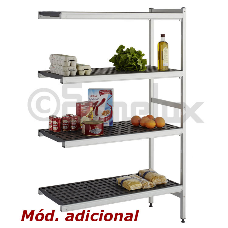 M�dulo adicional de estanter�a Duralinox para almacenaje de alimentos