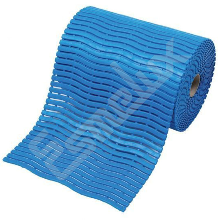 Alfombra con Antideslizante para Ducha Rectangular elaborado en PVC Azul