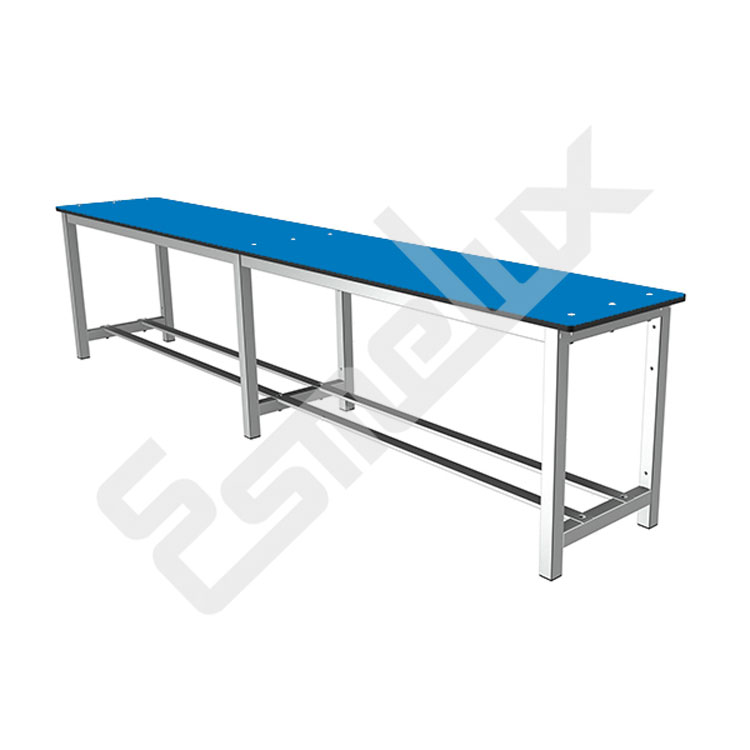 Banco de vestuario fen�lico en color azul