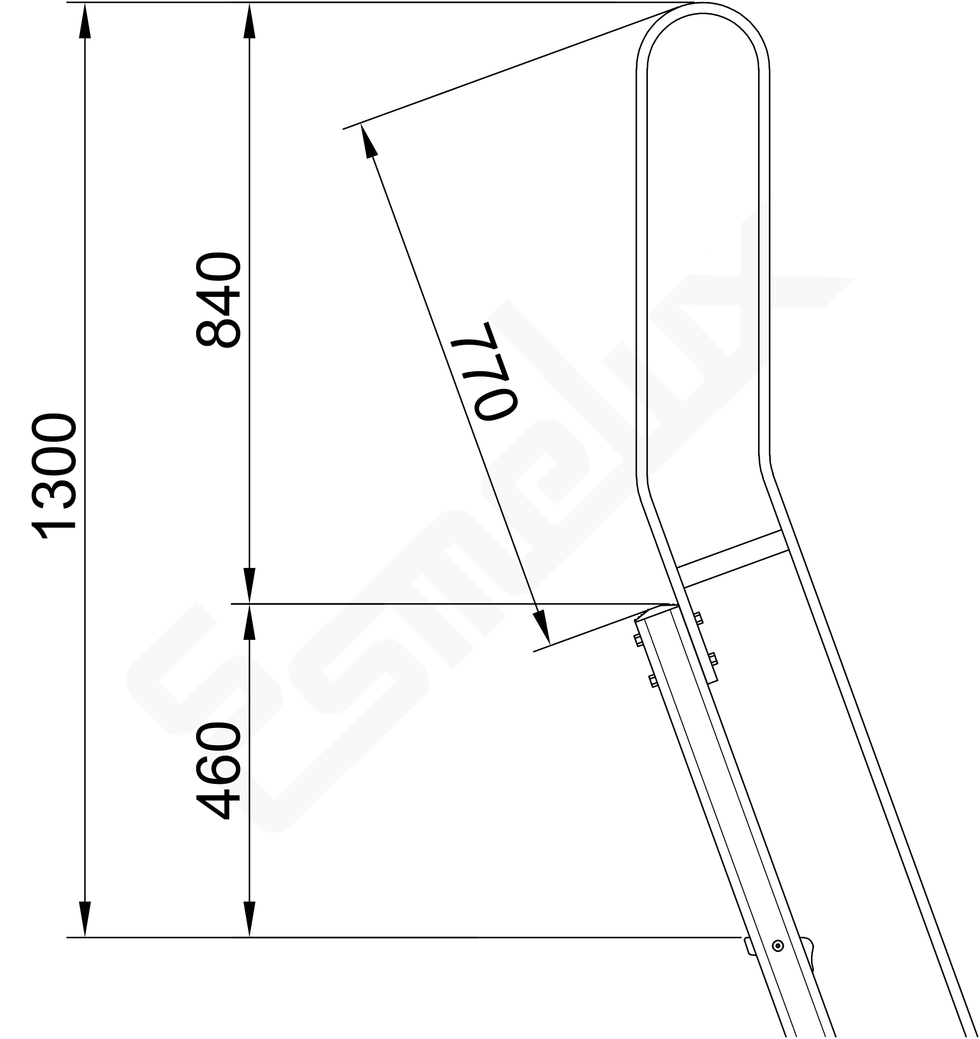 Escalera de aluminio