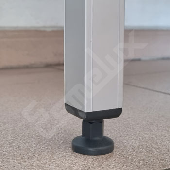 Pie o base regulable para la nivelaci�n de las estanter�as Duralinox