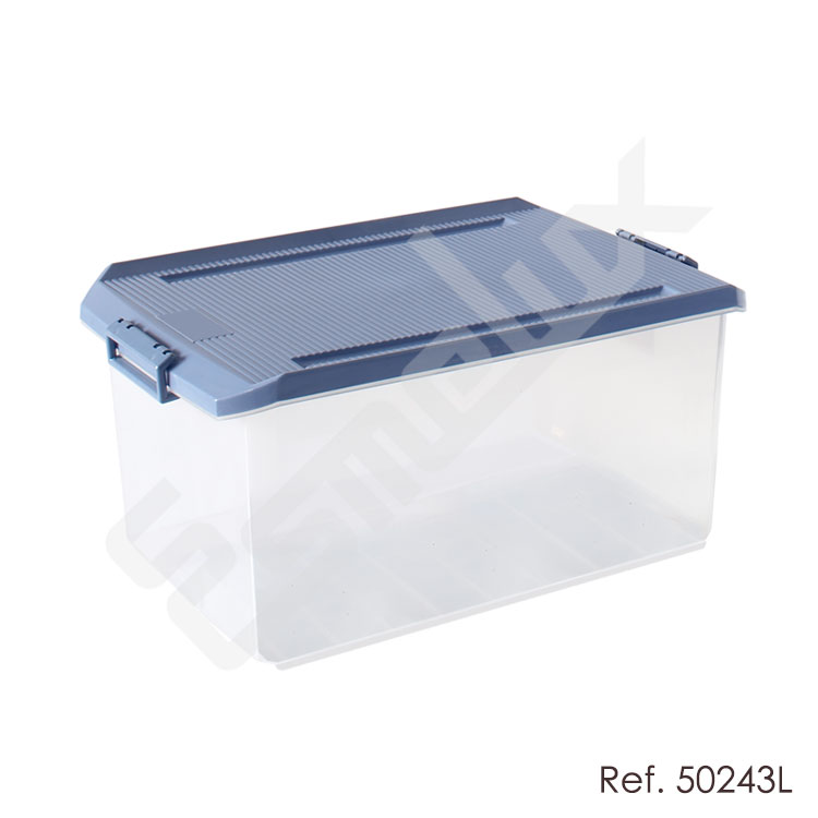 3 Cajas Transparentes con Tapa Almacenar Materiales