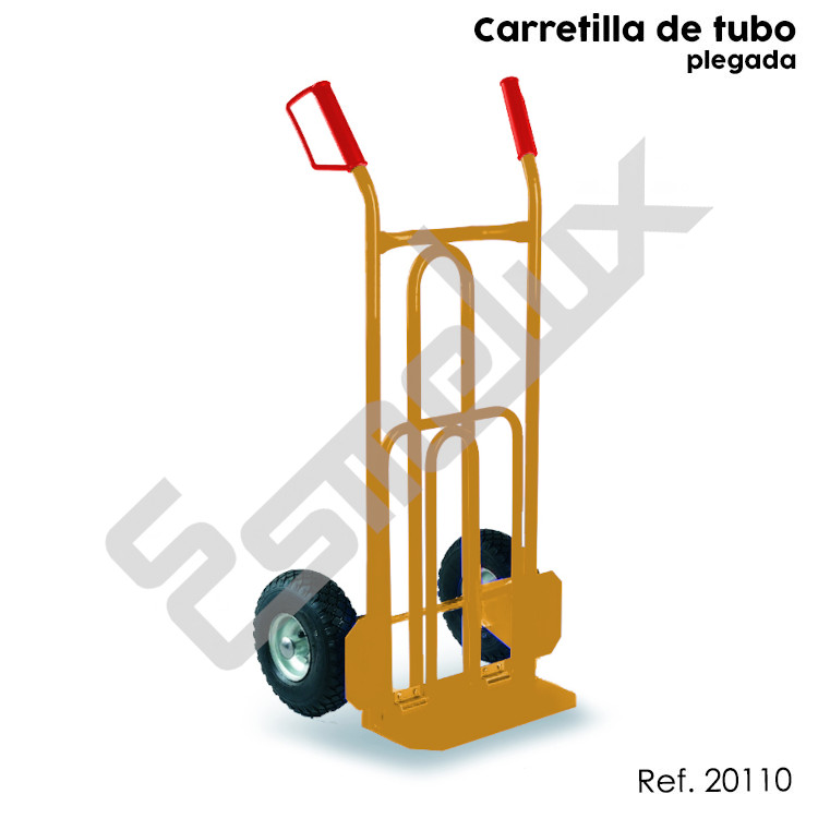 Carretilla de tubo plegada