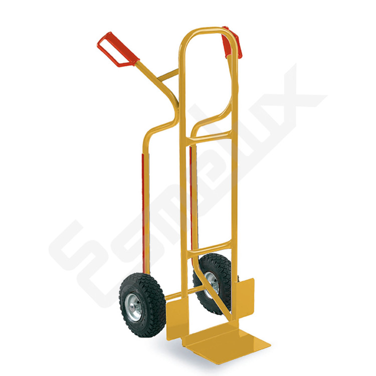 Carretilla de tubo y llantas de acero