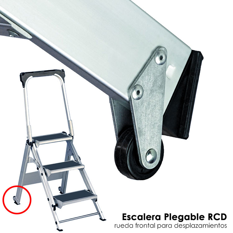 Escaleras de Aluminio Plegables RCD 3 Peldaños