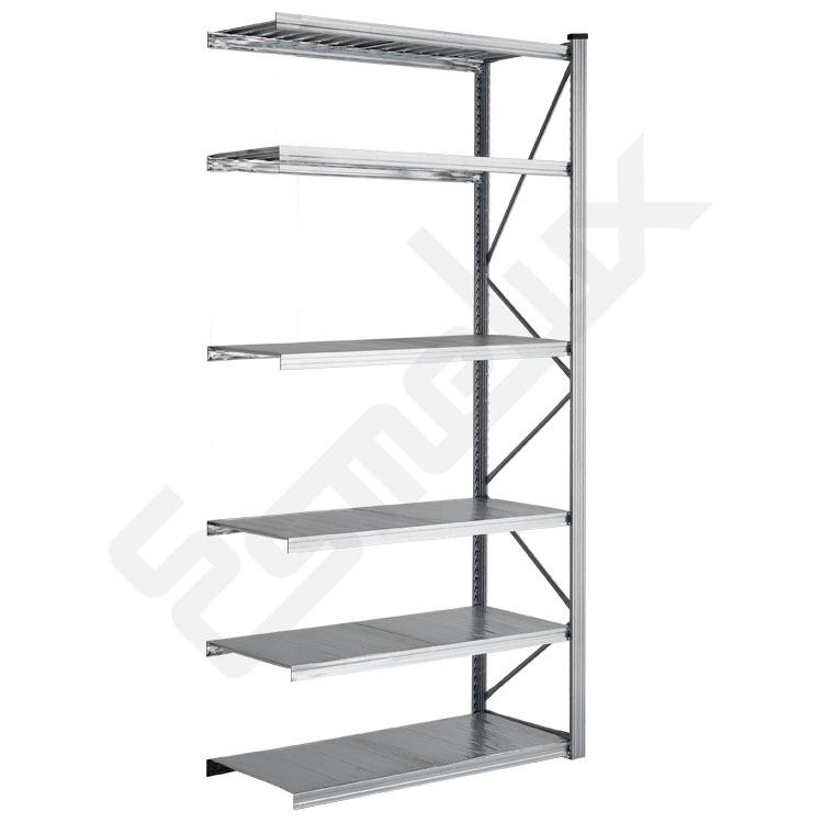 M�dulo adicional de estanter�a met�lica galvanizada 1800 x 500 x 2500 mm con 6 estantes