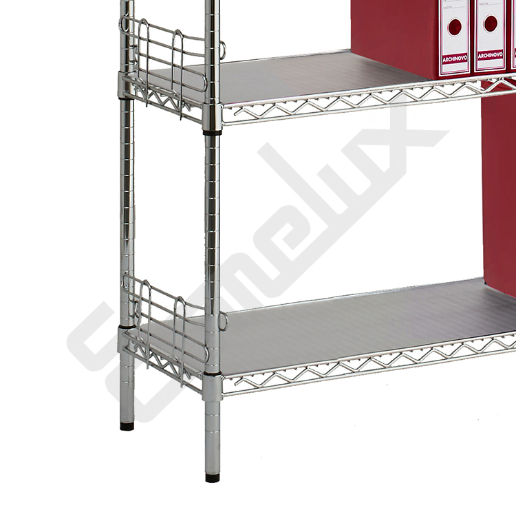 Mini estanter�a de acero cromado para archivo detalle pata