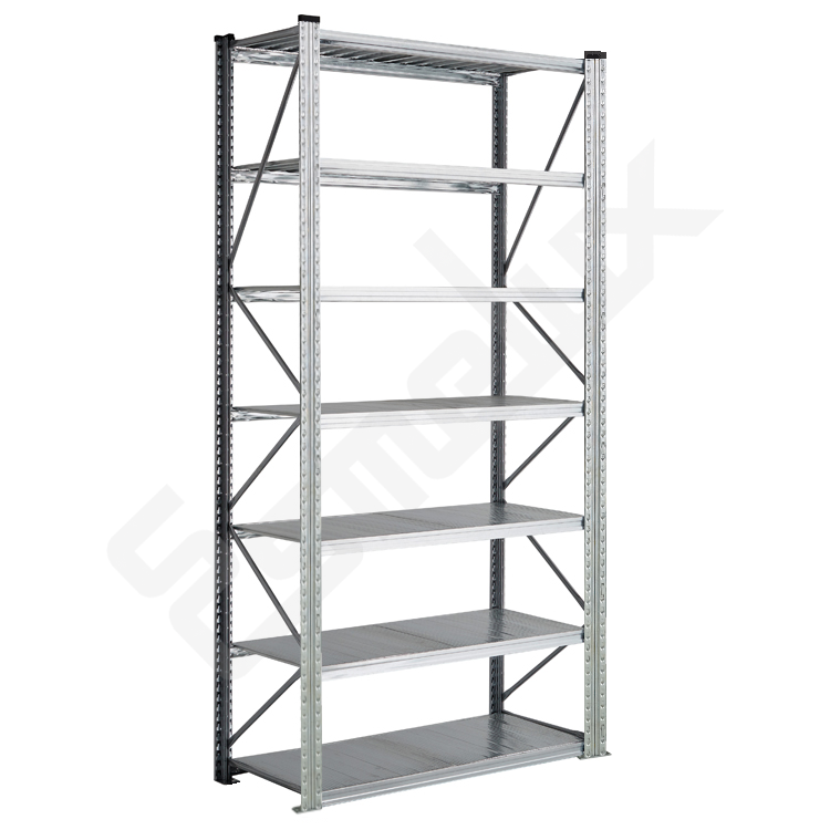 Estanter�a met�lica Galvamil de 2.500 mm de altura con 7 estantes galvanizados y estructura reforzada para almacenamiento profesional