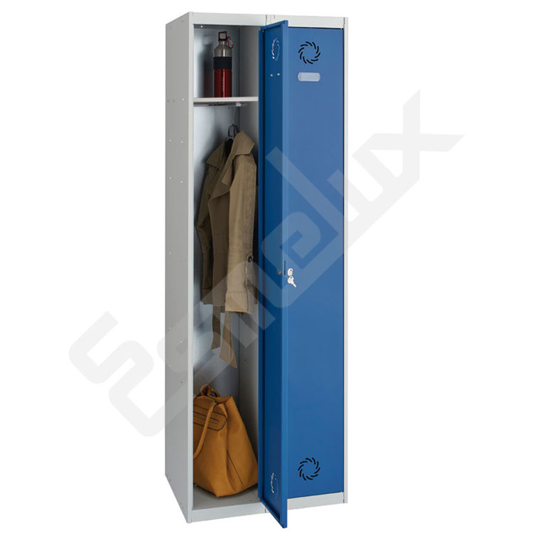 Taquilleros met�licos de 1 x 2 puertas con cerradura de llave.