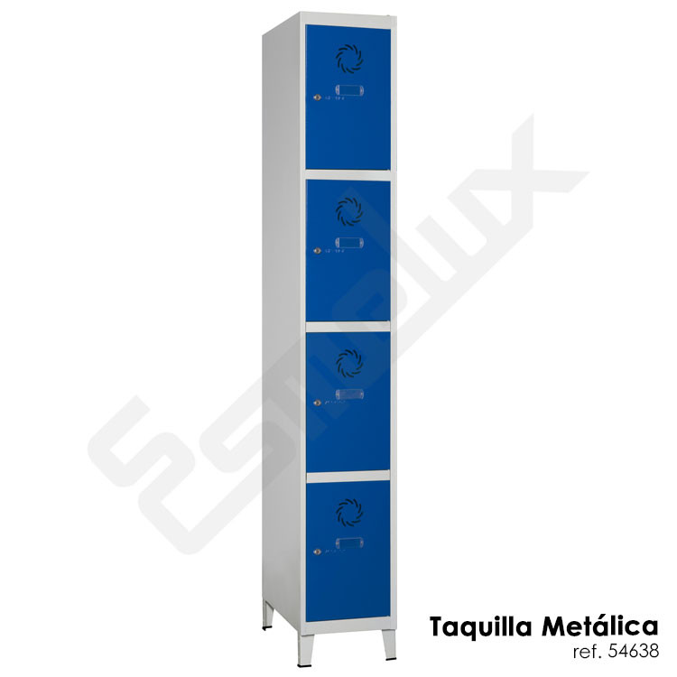 Columna de 4 x 1 puertas de las taquillas soldadas Megablok