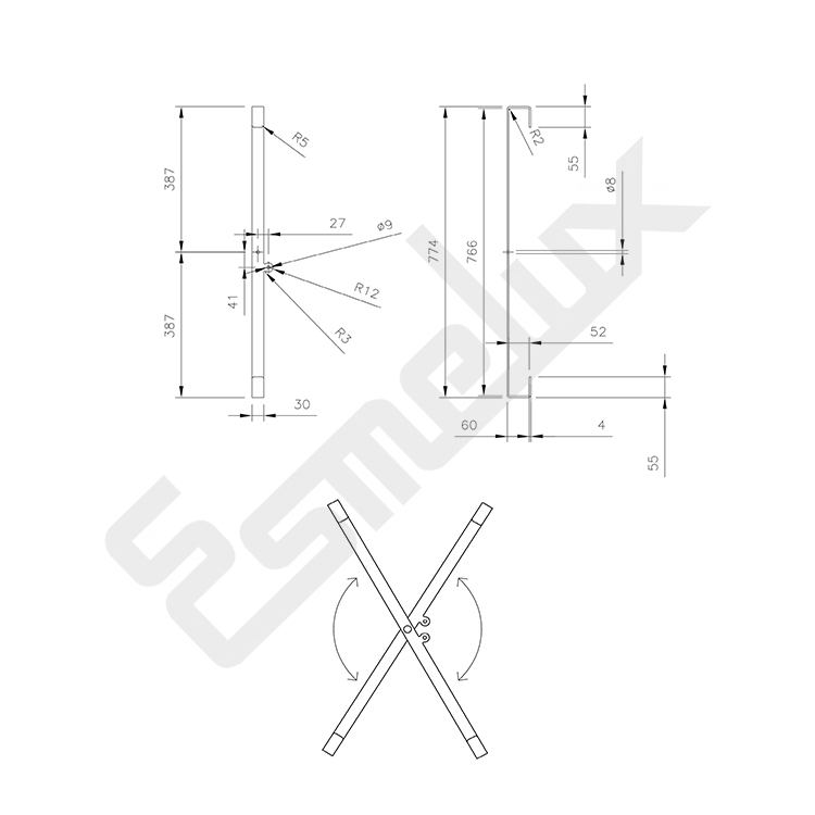 plano conjunto antiacceso para escalera