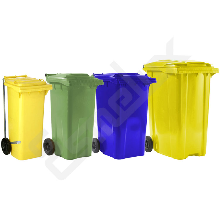 Contenedores para residuos - Plásticos - 4 ruedas Seguridad Global