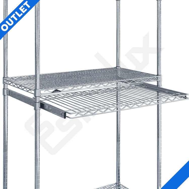 Estante extra�ble en varilla de acero cromado