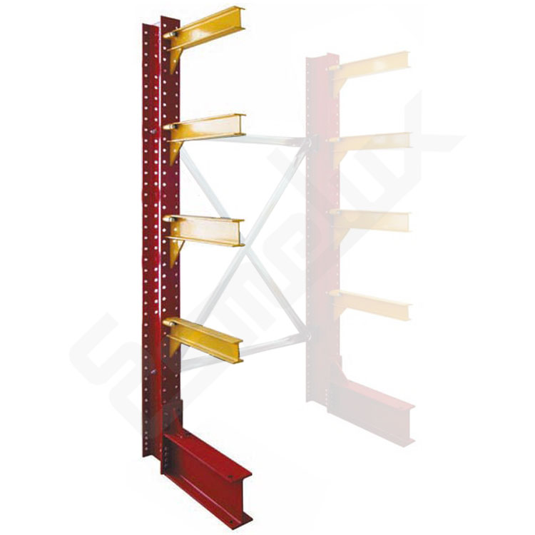 M�dulo adicional de estanter�a Cantilever simple para grandes cargas con 4 brazos en voladizo