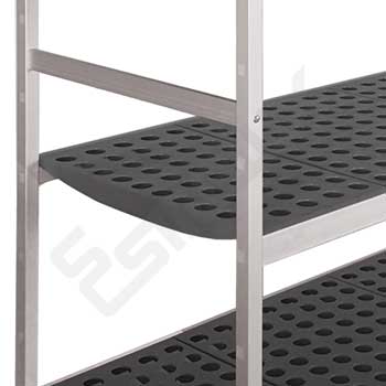 Estantes con bandejas de polipropileno para alimentaci�n y restauraci�n