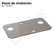 Placa de acero galvanizado para nivelaci�n en suelos con irregularidades