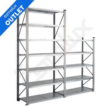 Estanter�as met�licas en exposici�n a precios especiales, en perfecto estado de uso. S�lo hasta acabar existencias. Tambi�n productos descatalogados a precios reducidos, aproveche la ocasi�n.