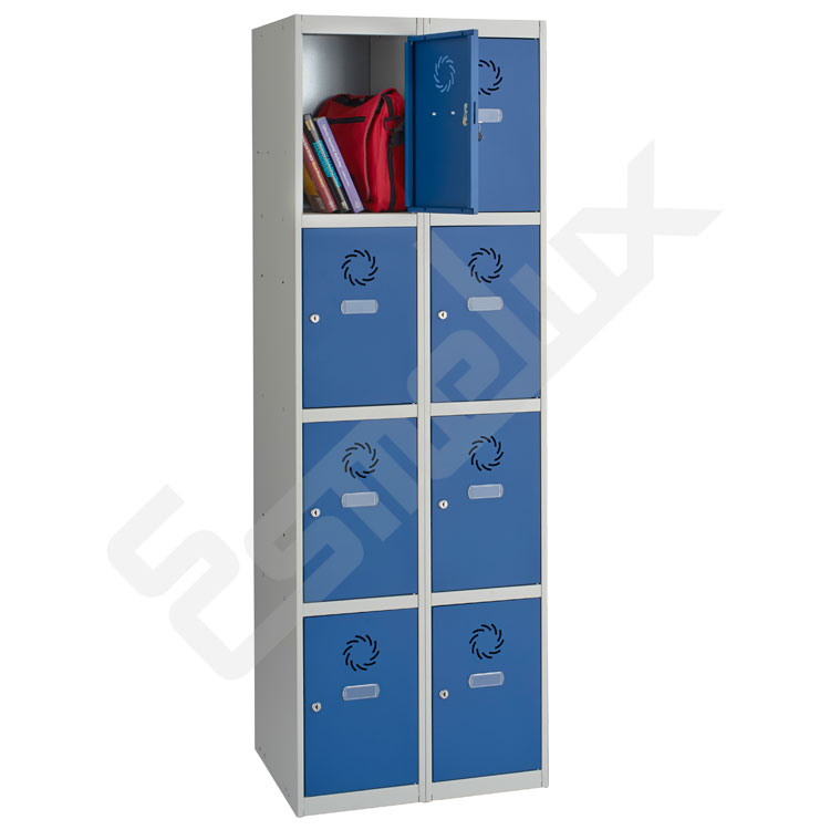 Taquillas met�licas 4 x 2 puertas. Casilleros para pertenencias personales bajo llave