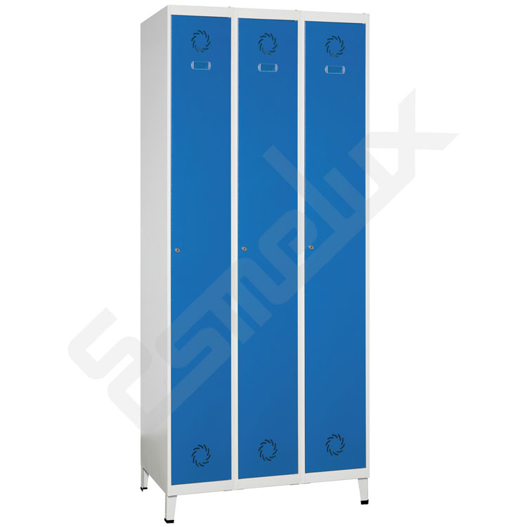Taquillas met�licas Megablok de 1 x 3 puertas para vestuarios